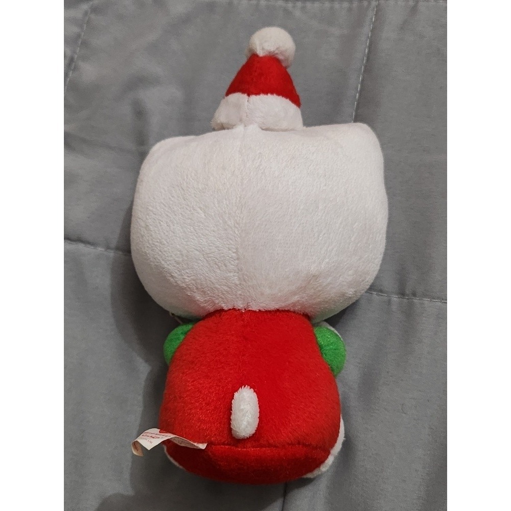 Ty Beanie Babies Hello Kitty Christmas Wreath Santa Hat Plush Sanrio Holiday - Picture 2 of 2